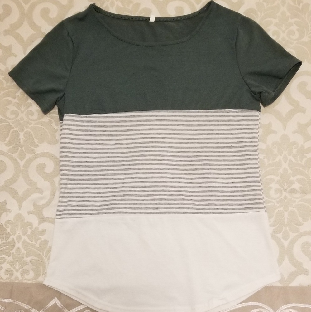 Block colored tunic